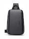 Herren Schulter / Crossbody Tasche Grau