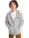 Kids Sweatshirt Cardigan with Hood Grey