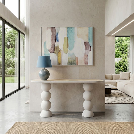 Perla Konsolentisch Holz Off White M150xB45xH76cm