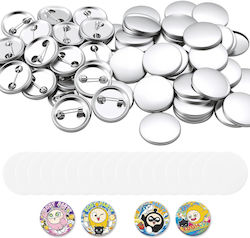 Vevor Set De Fabricare Insigne 200 Bucăți 58 Mm Spate Metalic Carcase Film Mylar Hârtie Xzjhchcyx58mgms5l001v0