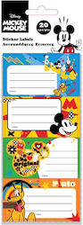 Must Team Mickey Mouse Notebook Etiketten 20Stücke Must Team Mickey Mouse Notebook Etiketten 20Stücke