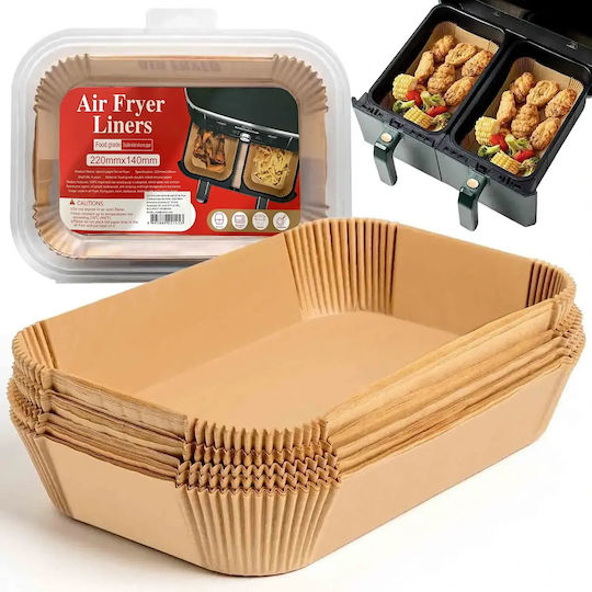 Αντικολλητικά Χαρτιά για Air Fryer 22x14εκ. 50τμχ