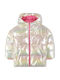 Kids Casual Short Jacket with Hood Beige