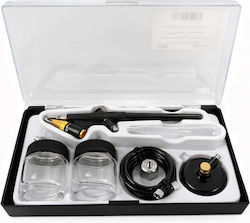 Gebo Aerograf cu Recipient 22ml Duza 0.5mm Presiune 3.5bar Cu Baterie Set Gebo Aerograf cu Recipient 22ml Duza 0.5mm Presiune 3.5bar Cu Baterie Set