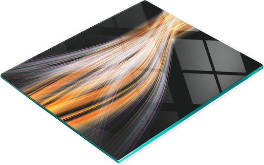 Tulup Schneidebrett Glas Schwarz 60x52cm