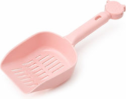 Litter Scoop Sieve Long Handle Pink