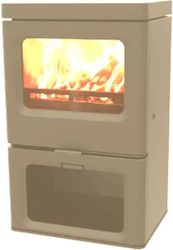 Charnwood Skye 5 Μεταλλική Ξυλόσομπα 5kW Almond