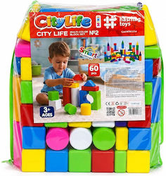 Hashtag Toys Cuburi de construit educative City Life pentru 3+ Ani 60 buc HTB1214