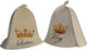 Sauna Hat Set World Hats King Queen White