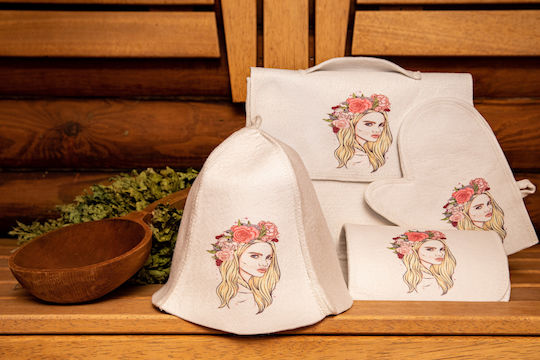 Sauna Accessories World Hats «blondi» White 80% Wool