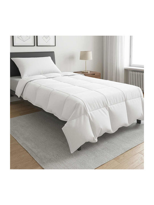 vidaXL Single Duvet Set 135x200 cm White 2 pcs ...