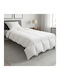 vidaXL Set Steppdecke Einzel 135x200cm Weiß 2 Stück