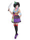 Adult Carnival Costume Evil Clown Girl Costume Evil