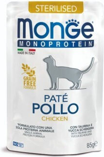 Monge Monoproteин Мокра храна за котки с Пилешко и Картофи 85gr