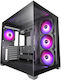 Tacens MCV5 Gaming Midi-Turm Computergehäuse mit Seitenfenster Schwarz