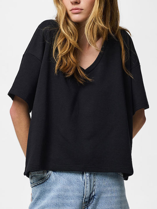 Pieces Women's Summer Black Blouse