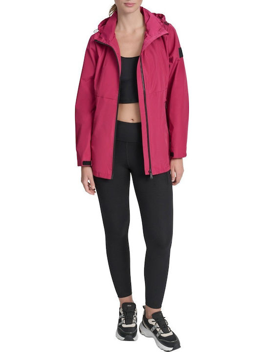 DKNY Women's Jacket for Winter Fuchsia