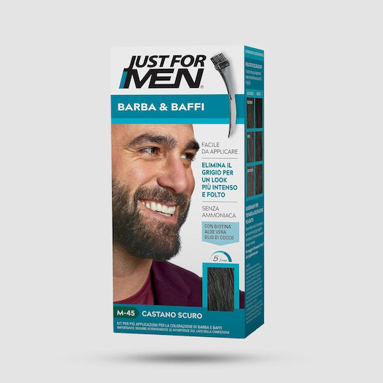 Just For Men Βαφή Περιποίησης για Γένια και Μουστάκι M-45 28gr