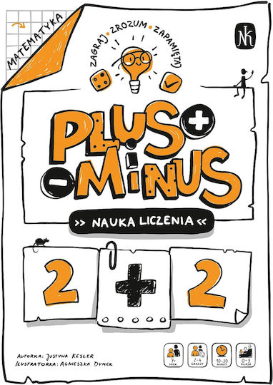 Επιτραπέζιο Παιχνίδι PLUS and MINUS Learning to Count για 2-4 Παίκτες 7+ Ετών (PL) Nasza Ksiegarnia