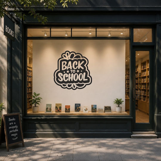 Αυτοκόλλητο Εκπτώσεων - Back To School 3 - 120cm X 120cm