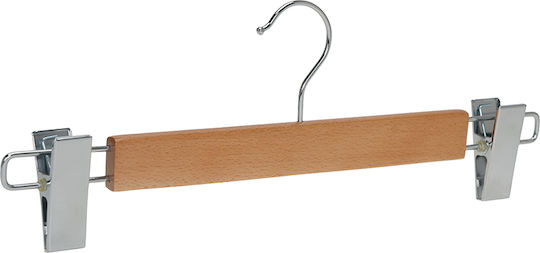 Humero Clothes Hanger for Pants Wooden Beige 100 Pieces
