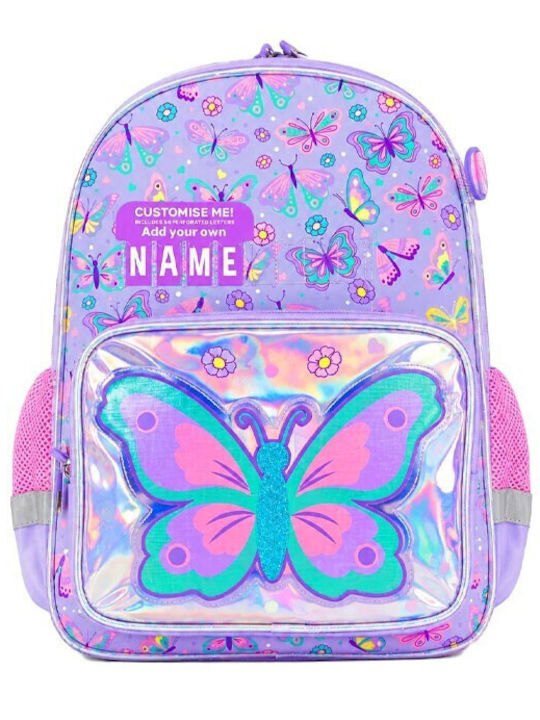 Butterflies School Shoulder Bag Kindergarten Multicolour 27.5 x 12 x 34.5cm