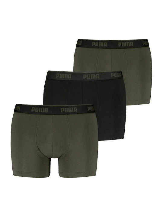 PUMA Everyday Basic Men's Boxers Forest Green 3Pack