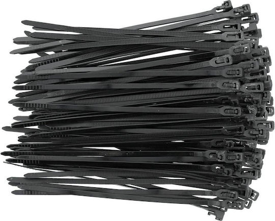 Plastic Removable Cable Ties 3.6x150 Mm 100 Pieces Black