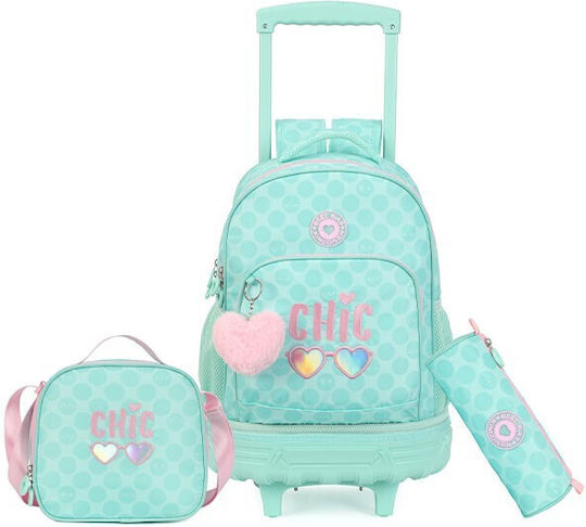 Kingdisen Aqua Chic Kinder Lunchtasche Handtasche Türkis