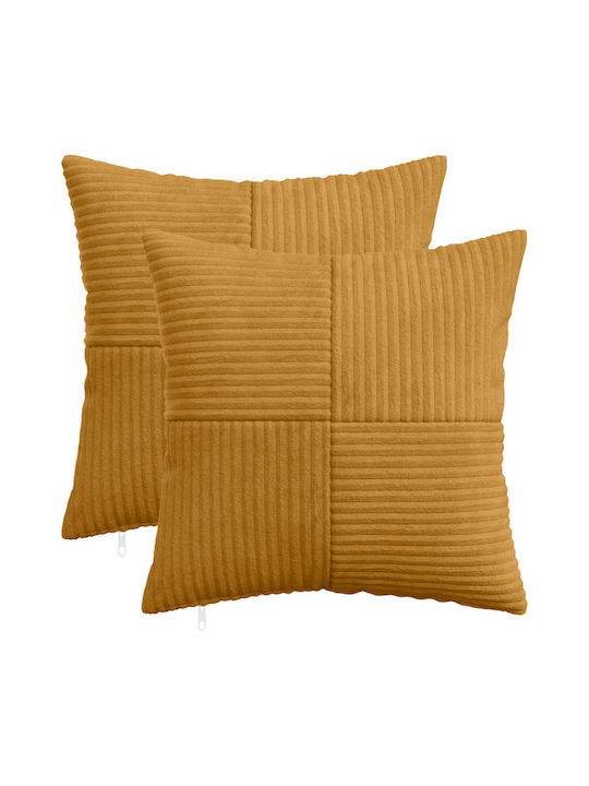 vidaXL Калъф За Възглавница Almelo Жълт 40x40см
