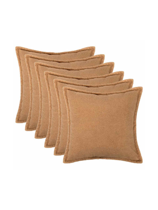 vidaXL Decorative Pillow Case Houten Beige 30x30cm