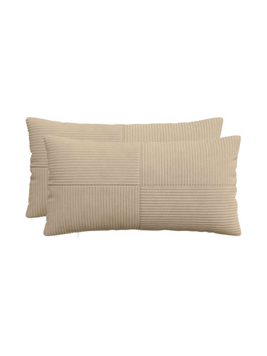 vidaXL Калъф За Възглавница Almelo Taupe 70x40см