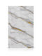 Oxford Home Rectangular Grey Agate Gold Glossy Rug 122x244cm