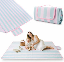 HyperMotion Picknickausrüstung Stranddecke 150×200 Cm Rosa Grün Streifen HyperMotion Picknickausrüstung Stranddecke 150×200 Cm Rosa Grün Streifen