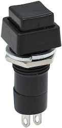 Бутон Push On Φ12 Квадратно Копче 5a/250v Черно Pbs-12b Die 01.087.0105 10 Броя