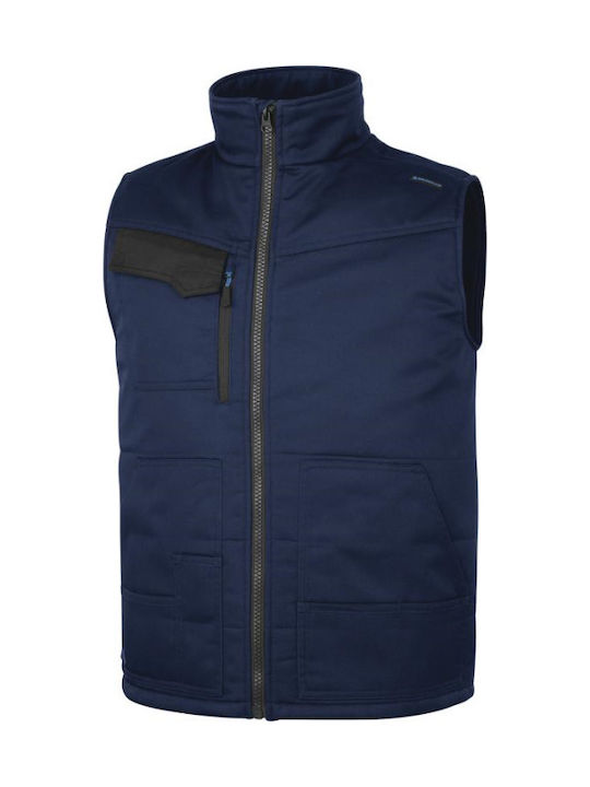 Delta Plus Männer Sicherheitsweste mit reflektierenden Bändern Navy Blau