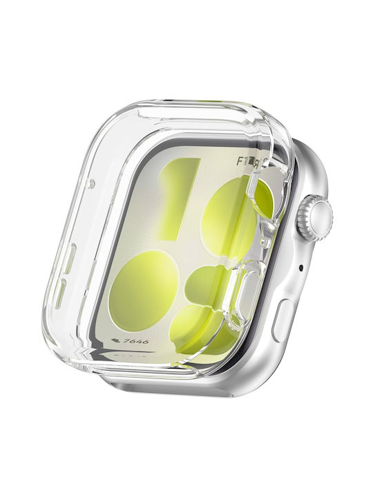 Electroplated Plastic Case with Tempered Glass in Transparent Colour for Huawei Watch Fit 5