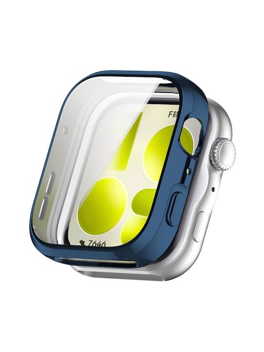 Electroplated Πλαστική Θήκη με Τζαμάκι σε Μπλε χρώμα για Huawei Watch Fit 5