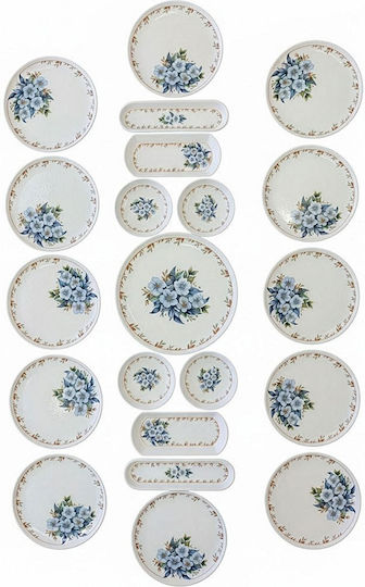 Hermia Multicolor Ceramică Set de Vase 21buc