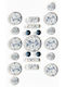 Hermia Alb Ceramică Set de Vase 21buc