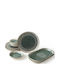 Hermia Verde Ceramică Set de Vase 10buc
