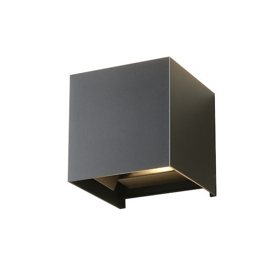 Aca Wall-Mounted Linear LED Light IP65 12W with Warm White Light 5x8.8cm