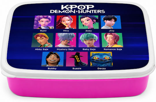 Digital Place K-POP Demon Hunters Kunststoff Kinderlebensmittelbehälter K-POP Demon Hunters 18 x 13 x 6cm