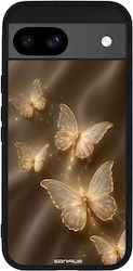 Sonique Diva Series Google Pixel 8a 5g Gold Butterflies Case
