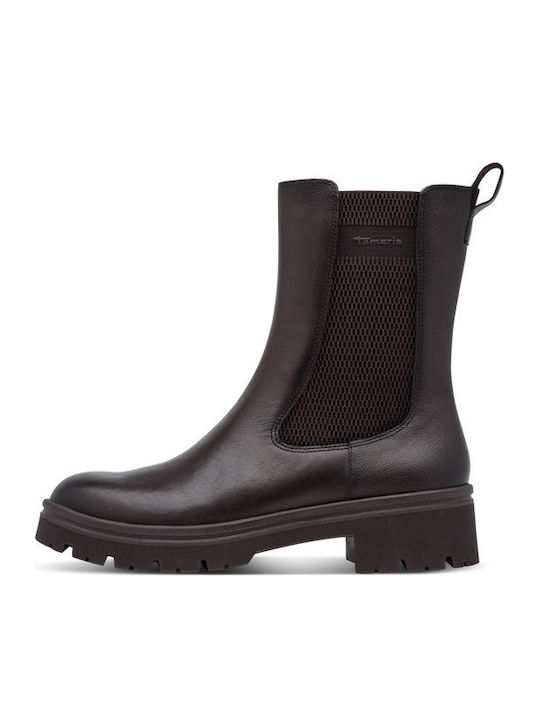 Tamaris Leder Damen Stiefeletten Braun