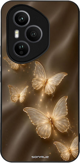 Калъф Sonique Diva Series Honor 400 Pro 5g Златни Пеперуди