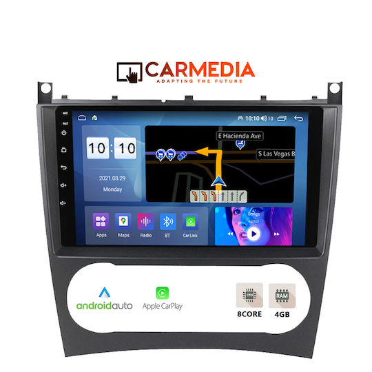 Carmedia Cm409pro Таблет 9'' Фабричен Mercedes C-clk W203-209 2004-2008