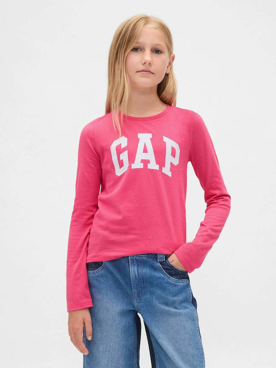 GAP Bluză Pentru Copii Cu Mâneci Lungi Roz