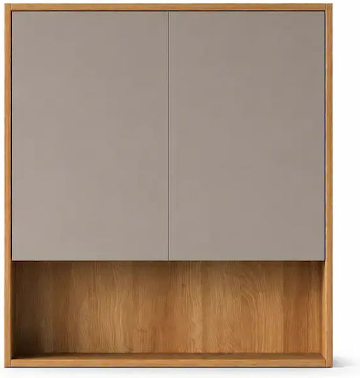 Karag Ορθογώνιος Καθρέπτης Μπάνιου από Plywood 75x80cm