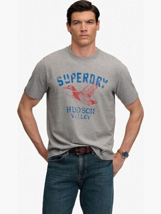 & Co Tricou Dark Vintage Gri Marl